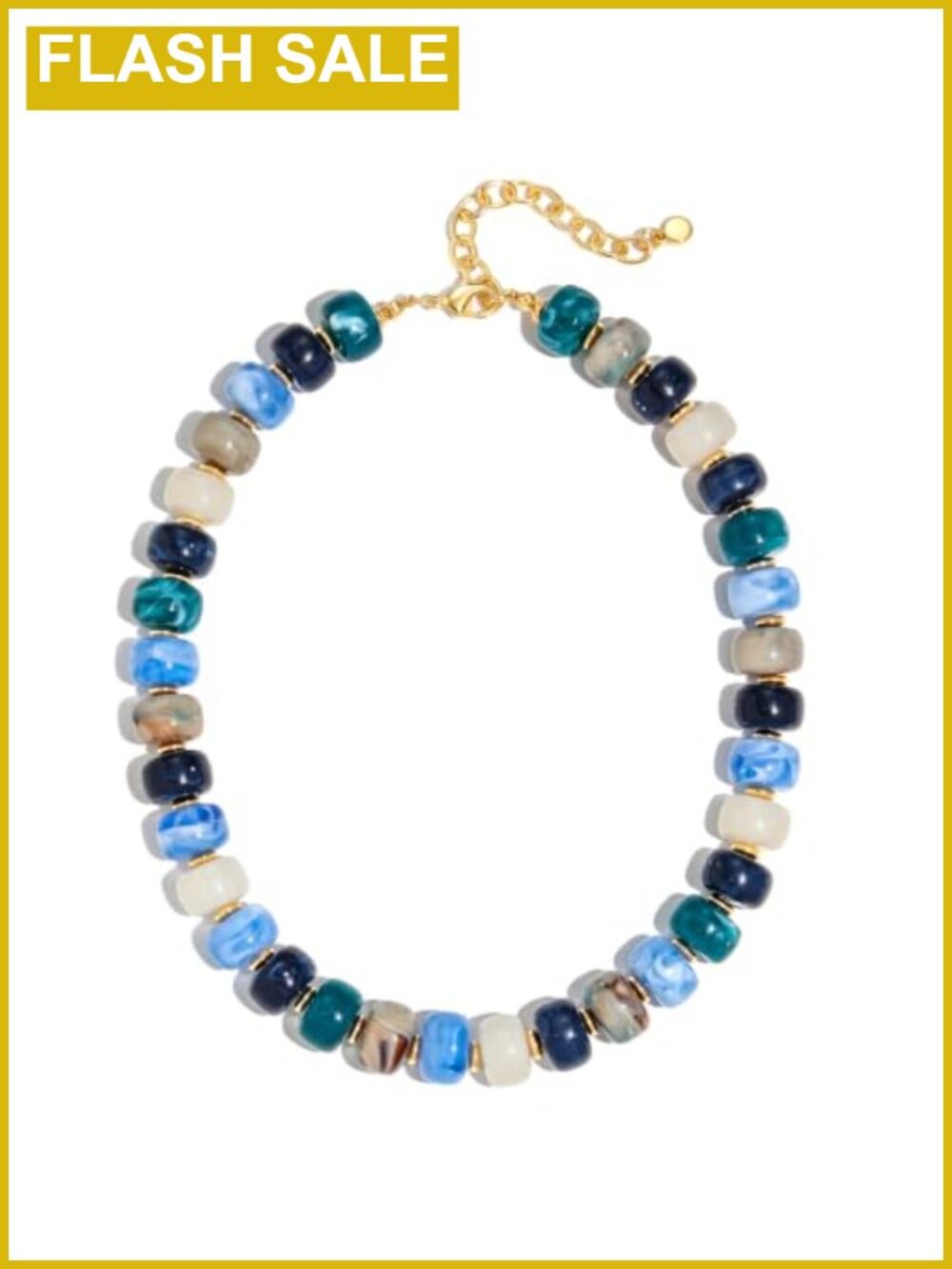 Chunky Beaded Necklace Boho Statement Jewelry for Women
